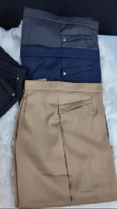 Plus Size (M-5XL) High Waist Straight Cut Slacks Pants Women Office Formal Work Trousers