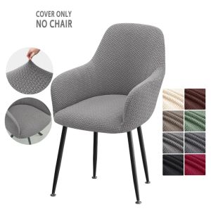 1/2pcs Nordic Jacquard Armchair Cover Elastic Dining Room Chair Slipcovers Stretch Office Rocker Chair Seat Covers for Kitchen