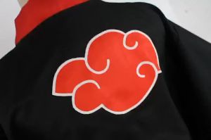 Adult Japanese Kimono Cosplay Akatsuki Cloud Print Shippuden Uzumaki Dress Women Girls Halloween suit