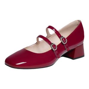 Reddragonfly | Red Vintage Bridal Shoe High Heel
