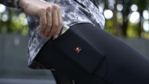 Santic Cycling Pants Men 4D Padding Breathable Compression Quick-dry Reflective Zipper Pocket KM3C04155