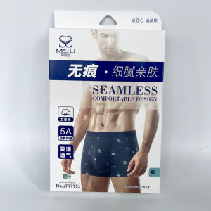 Mens Bamboo Fiber Antimicrobial Mid-Waist Boxer Briefs Comfortable Breathable Underwear Sporty Cotton U-Design for Young Men