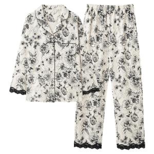 Miiow | Catwoman Pure Cotton Sleepwear Womens Long Sleeve Long Pants Casual Soft Outwear Home Clothes With Chest Pad Autumn New Arrival