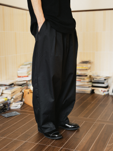 Quần Âu BackBoneSeven Dáng Rộng Chống Nhăn Hai Gấu Dáng Thon Quần Âu Công Sở Phong Cách Nhật Bản Cổ Điển Thoải Mái Chống Nhăn