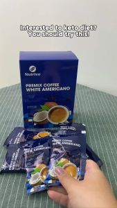 [Bundle 3 Boxes] Nutrivo Luscious Coffee Arabica with Sacha Inchi / Keto Coffee White Americano with MCT Oil [HALAL] | Instant Coffee | HALAL | Fat Burn & Focus Boost