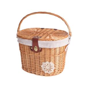 inwild | Retro Foldable Wicker Basket With Lid