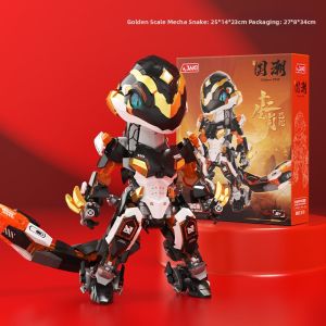JAKI | Snake Chinese Zodiac Mech Model Building Blocks