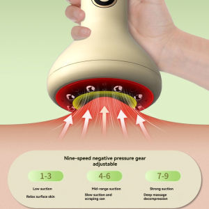 Charging Hot Compress Abdominal Massager Negative Pressure Hot Compress Meridian Scraping Cupping Portable Arm And leg Massager