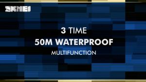 SKMEI 1355 Men Triple Time Outdoor Military Rugged Sport Watch LED display Multifunction Waterproof