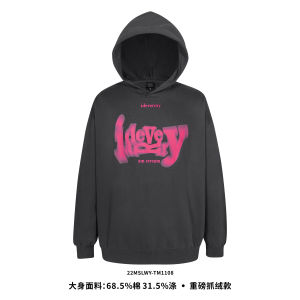 IDEVERRAY Fleece Lined Hoodie Couple Loose Fit Youthful Style Long Sleeve Cotton Polyester Blend Letter Print Casual Top