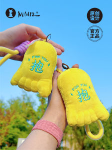 Creative Plush Buddha Foot Doll Pass the Exam Temporary Study Buddy Cultural Creative Hanging Decoration Gift for Everyone