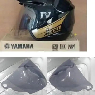Kaca helm half face standar bawaan yamaha / kaca Helm Yamaha