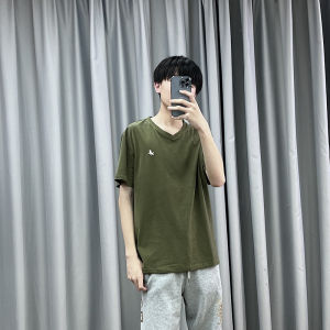 เสื้อยืดคอกลมแขนสั้นทรงหลวมสำหรับผู้ชาย ทรงหลวม ลำลอง สีสันสดใส ปกโปโล เสื้อผ้าทำงาน ฤดูร้อน 2023 ใหม่จาก Nono Station