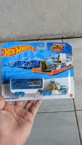Hot Wheels Truck Container Speed Hauler Track Fleet / Mainan Diecast Mobil Truk Kontainer Hotwheels