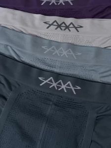 3PCS New Mens Underwear Breathable Comfortable Simple Casual Sports Stretch Four Corner Underwear