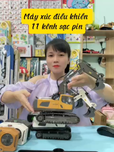 Máy xúc điều khiển từ xa 11 kênh cho bé