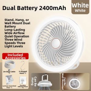 Jiaxun | Ultra Silent Strong Wind Long Battery Fan