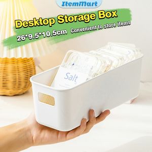 ItemMart White Desk Storage Box Universal Organizer for Glasses Pens Remote Control Phone Case