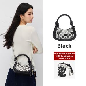 Semir | Simple Style Checkered Underarm Bag