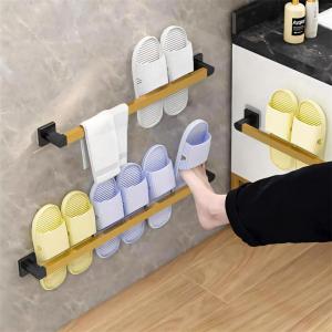 ตู้เสื้อผ้าติดผนังแบบไม่ต้องเจาะสำหรับห้องน้ำและครัว อุปกรณ์เก็บของแบบพับได้สำหรับประตูห้องน้ำและประตูหน้าต่าง