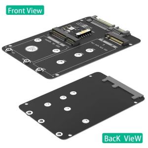 2 In 1 M.2 NGFF MSATA to SATA3 SSD Adapter 2.5 Inch Hard Drive Enclosure Converter for Laptop Desktop High Speed Data Transfer
