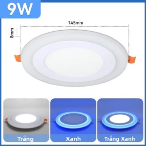 Đèn Trần LED Hai Màu Điều Chỉnh Độ Sáng 90-260V Kiểu Hiện Đại Đèn Chùm Cho Phòng Tắm Phòng Khách Chất Liệu Sắt + Acrylic