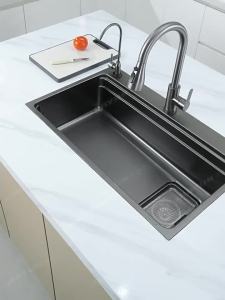 JIAYUN | SUS304 Stainless Steel Sink Single Large Basin Thick Undermount