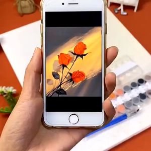 ภาพวาดระบายสี ระบายสีตามตัวเลข แถมฟรี พู่กันและสี มีให้เลือกหลายลาย ใช้เป็นของตกแต่ง หรือเป็นของขวัญ V88 พร้อมส่ง