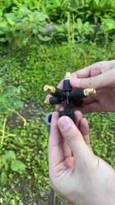 Vòi phun sương 5 cửa đầu đồng tưới cây tưới lan... - bộ béc phun sương đồng 5 hướng tưới rau