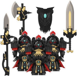 Warhammer 40k Adeptus Custodes Aquila Terminatus Captain và Sword Guard Figurine Building Blocks