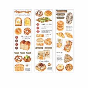 Waterproof Long Food and Beverage Journal Stickers
