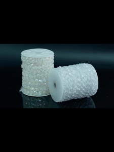 ม่านคริสตัล ลูกปัดคริสตัลอะคริลิค คริสตัลม้วน คริสตัลสาย 1ม้วนยาว  Crystal Garland Strand