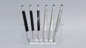 PEN STYLUS HP 6IN1 PULPEN OBENG PENGGARIS WATERPASS LEVEL MULTIFUNGSI