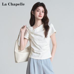 La Chapelle | Asymmetric Knot Regular Fit Short Sleeve T恤