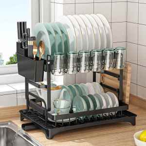 DIHUANTUO | Iron Double Layer Dish Drying Rack