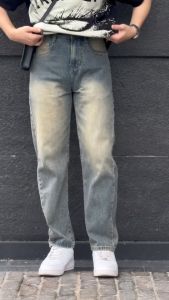 quần jean suông nam ống suông màu retro mới nhất