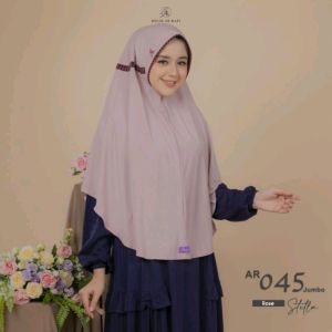 HIJAB ARRAFI AR 045 JUMBO GARIS HIJAB INSTAN