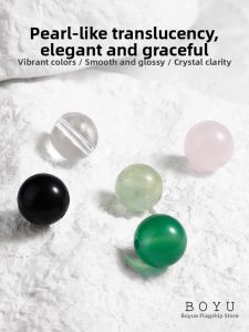 BOYU | Natural Agate Beads for DIY Bracelet Making