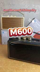 Loa Bluetooth M600 Âm Thanh 360° – Bass Uy Lực – Nhỏ Gọn 20×15×10cm – Dễ Mang Theo