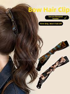 PINK EMPRESS | Large Bow Ponytail Hair Clip Head Accessory