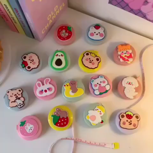 Thước Dây Cuộn Mini Tự Rút 150cm – Combo 2 Cái – Màu Pastel Xinh Xắn – Đo Cơ Thể May Vá Thủ Công