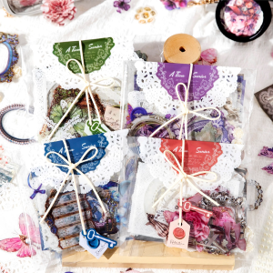 Lace Envelope Itabag DIY Decor Material Kit Paper Ribbon Sticker Material Bag Diy Material Making