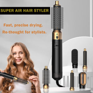 Hot Sales Multifunctional 5 IN 1 Hot Air Comb Household  Brushless Styling Hair Dryer Automatic Curling Iron