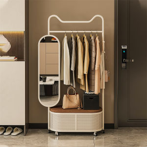 HM | Luxurious Home Movable Clothes Rack with Mirror