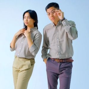 ORCA Kemeja Lengan Panjang Nova Basic Shirt Olive Brown