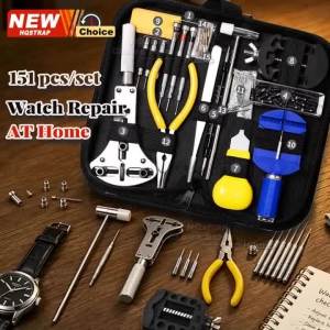 New 151pcs 1set Professional for Watchmaker Watch Repair Tools KitCase Remover Opener Bar SetConvenience Clock Repairing Tool
