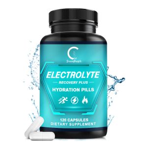 GPGP GreenPeople Keto Electrolyte Salt Capsules For Rehydration Exercise Hiking Essentials Sports Recovery with Sodium Potassium Magnesium