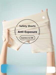 Miiow | Womens Ice Silk Safety Shorts Summer Skirt Anti-Light Short Lightweight Seamless Thin Base Layer Pants Breathable Comfortable