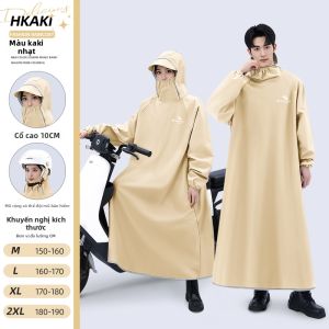 KeyRu | Áo Mưa Toàn Thân Chống Thấm Nước Bảo Vệ Trong Mưa Mạnh Phù Hợp Nam Nữ Tách Riêng Người-Xe Đơn