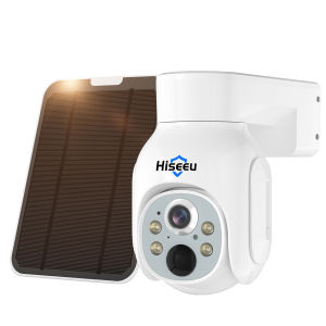 Hiseeu | Hiseeu 4MP 2K WIFI PTZ Solar IP Camera Human Detect Night Vision P2P CCTV Surveillance Camera for Hiseeu Wireless CCTV System